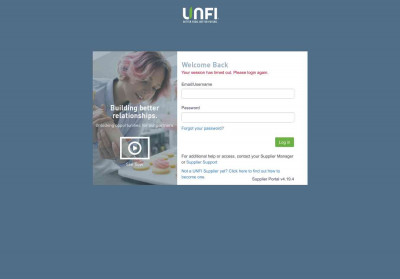 Welcome Back - supplier portal - UNFI Welcome Back - supplier portal - UNFI