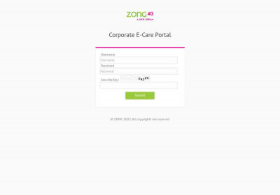 E-CARE Portal By ZONG - Login E-CARE Portal By ZONG - Login