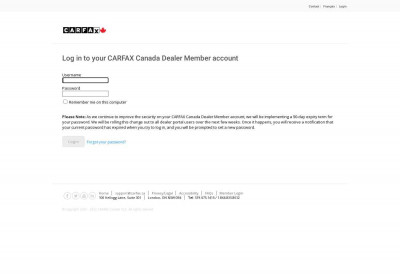 Dealer Login - CarProof - CARFAX Canada Dealer Login - CarProof - CARFAX Canada