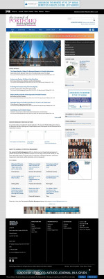 The Journal of Portfolio Management The Journal of Portfolio Management