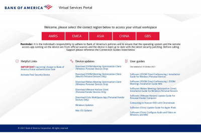 Virtual Services Portal - Bank of America Virtual Services Portal - Bank of America