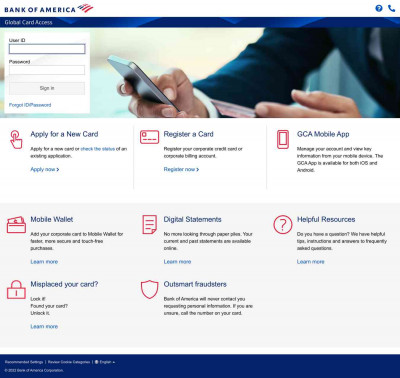 Global Card Access - Login Global Card Access - Login