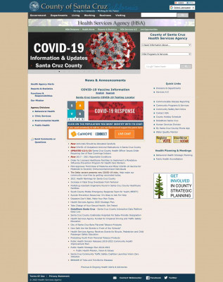 Vaccine - Santa Cruz County Health Services Agency Vaccine - Santa Cruz County Health Services Agency