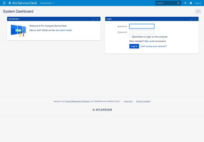 Log in - Pro Transport Service Desk Log in - Pro Transport Service Desk