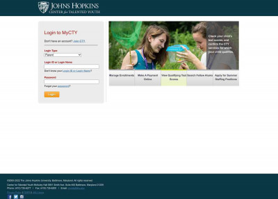 MyCTY | JHU CTY - Johns Hopkins University MyCTY | JHU CTY - Johns Hopkins University