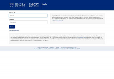 Web Login Service - Emory University Web Login Service - Emory University