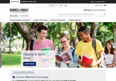 Emory University Bookstore: Apparel, Gifts & Textbooks Emory University Bookstore: Apparel, Gifts & Textbooks