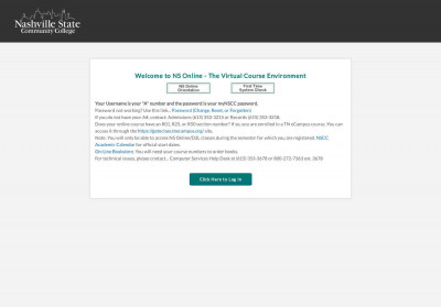 Nashville State Community College - D2L Login Page Nashville State Community College - D2L Login Page