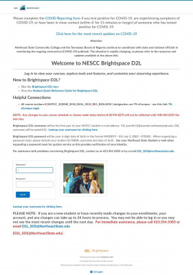 Northeast State Community College: Login Northeast State Community College: Login