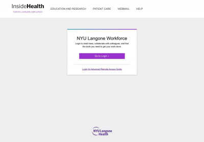 InsideHealth | atNYULMC-New - External Login InsideHealth | atNYULMC-New - External Login