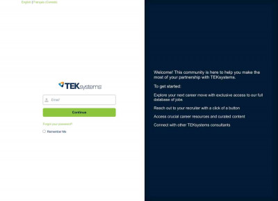 TEKsystems Login Page TEKsystems Login Page