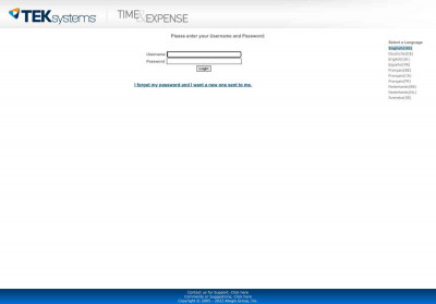 Login - TEKsystems Login - TEKsystems