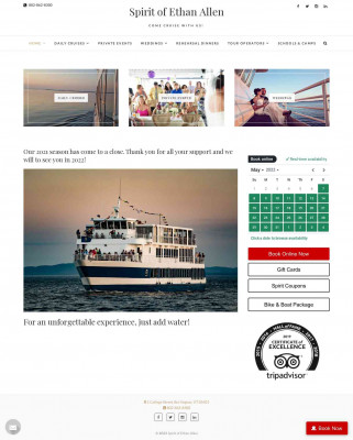 Gift Certificates - Spirit of Ethan Allen Gift Certificates - Spirit of Ethan Allen