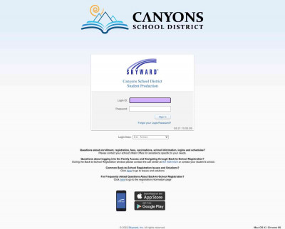 Login - Powered by Skyward - Canyons School District Login - Powered by Skyward - Canyons School District