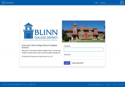 Concourse. Blinn College District's Syllabus Solution. Concourse. Blinn College District's Syllabus Solution.