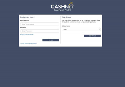 Authorized User - CASHNet - eBill Login Authorized User - CASHNet - eBill Login