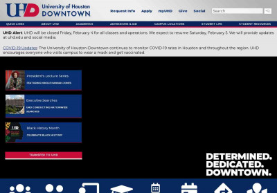 Welcome to the University of Houston-Downtown Welcome to the University of Houston-Downtown