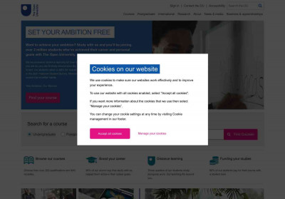 The Open University: Distance Learning Courses and Adult ... The Open University: Distance Learning Courses and Adult ...