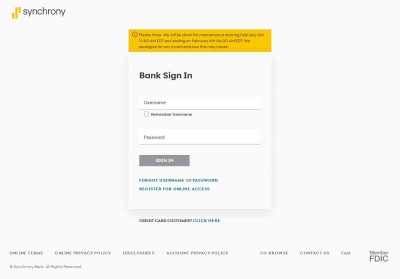 Synchrony Bank: Log In To Your Account Synchrony Bank: Log In To Your Account