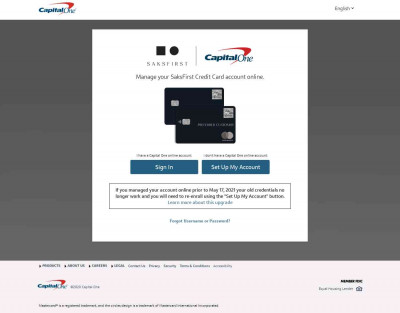 SaksFirst Capital One Credit Card Login SaksFirst Capital One Credit Card Login