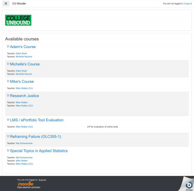 CU Moodle CU Moodle