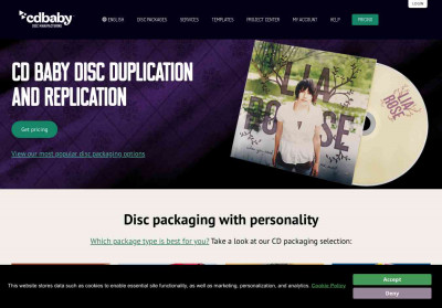 Digital Music Distribution - CD Baby Disc Manufacturing Digital Music Distribution - CD Baby Disc Manufacturing