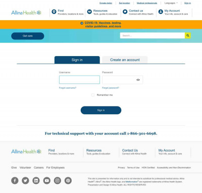 Sign in to your account | View health record | Allina Health Sign in to your account | View health record | Allina Health