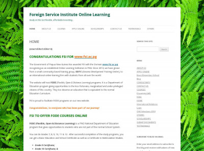 Foreign Service Institute Online Learning: HOME Foreign Service Institute Online Learning: HOME