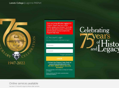 Laredo College PASPort Login Laredo College PASPort Login