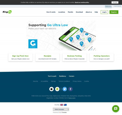RingGo Cashless Parking Solution: Login RingGo Cashless Parking Solution: Login