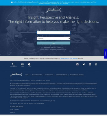 Plan Sponsor Website: Login - John Hancock Plan Sponsor Website: Login - John Hancock