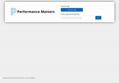 Performance Matters Performance Matters
