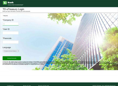 TD eTreasury Login - TD Bank TD eTreasury Login - TD Bank