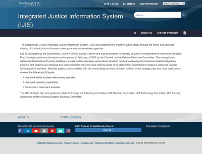 Integrated Justice Information System (IJIS) Integrated Justice Information System (IJIS)