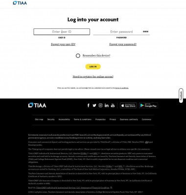 TIAA Secure Account Access TIAA Secure Account Access