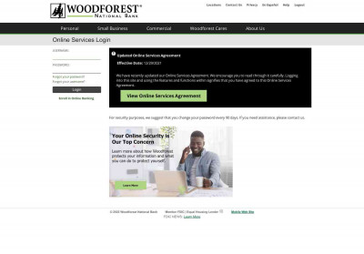 Woodforest: Login Woodforest: Login
