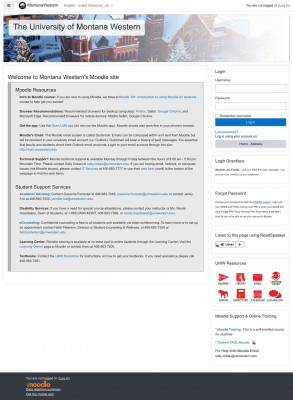 UMW Moodle - University of Montana Western UMW Moodle - University of Montana Western