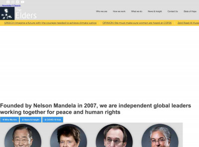 The Elders | Independent global leaders | Ethical Leadership The Elders | Independent global leaders | Ethical Leadership