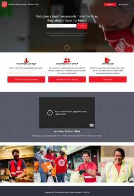 USA Western Territory - Volunteer Opportunities USA Western Territory - Volunteer Opportunities