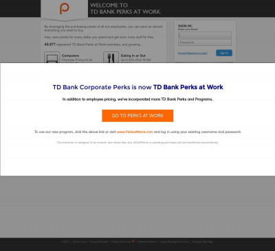 TD Bank Perks at Work TD Bank Perks at Work