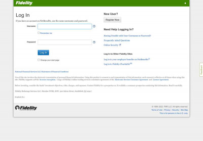 Log In to Fidelity Investments Log In to Fidelity Investments