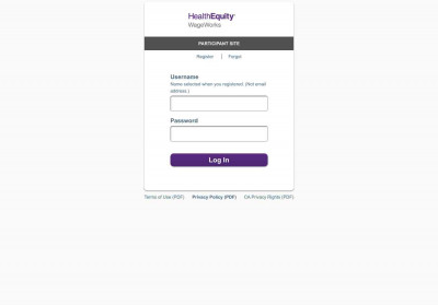 Participant Login Participant Login