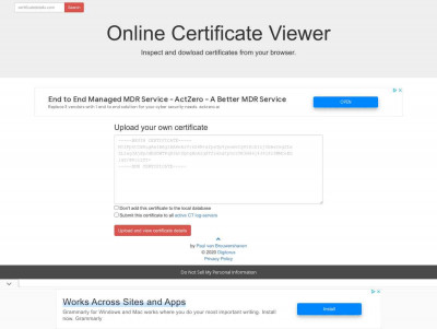 mfccs.nedsecure.co.za - Online Certificate Viewer mfccs.nedsecure.co.za - Online Certificate Viewer