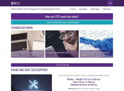Student Quick Links - ECU ITCS Student Quick Links - ECU ITCS