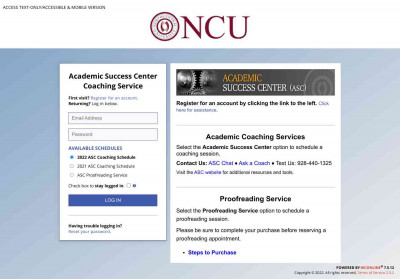 Register for a New Account - Academic Success Center ... Register for a New Account - Academic Success Center ...