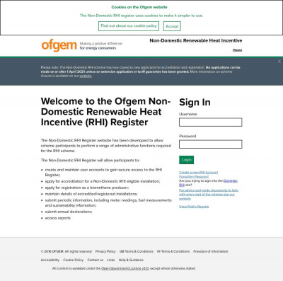 the Ofgem Non-Domestic Renewable Heat Incentive (RHI ... the Ofgem Non-Domestic Renewable Heat Incentive (RHI ...