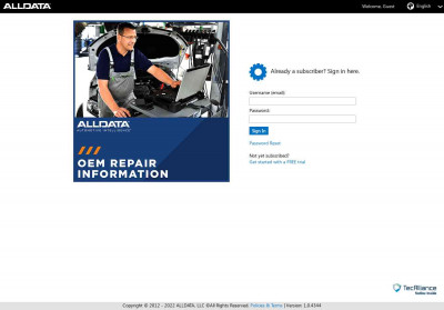 Login - ALLDATA Login - ALLDATA