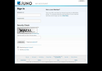 Juno - My Account - Value-priced Internet Service Provider ... Juno - My Account - Value-priced Internet Service Provider ...