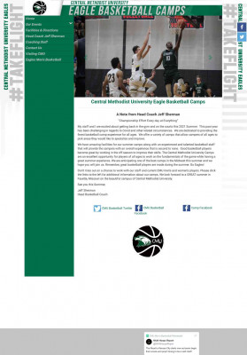 Central Methodist University Eagle Basketball Camps ... Central Methodist University Eagle Basketball Camps ...