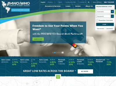 PAHO / WHO Federal Credit Union - Serving the global health ... PAHO / WHO Federal Credit Union - Serving the global health ...